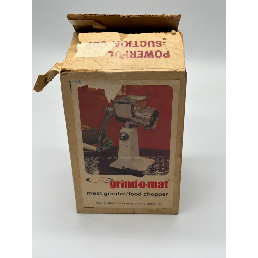 Rival Grind-O-Mat Meat Grinder Food Chopper Model 303 Avocado‎ Kitchen Tool